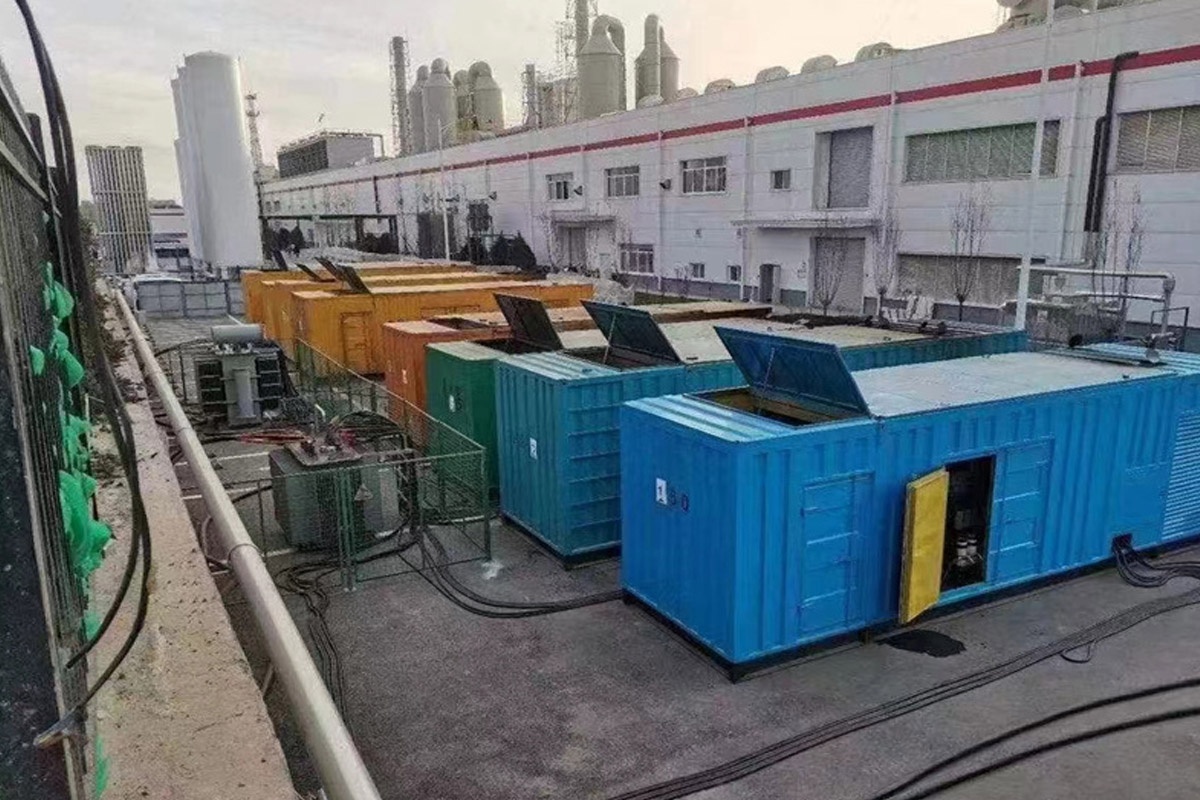 龙泉发电机租赁施工现场